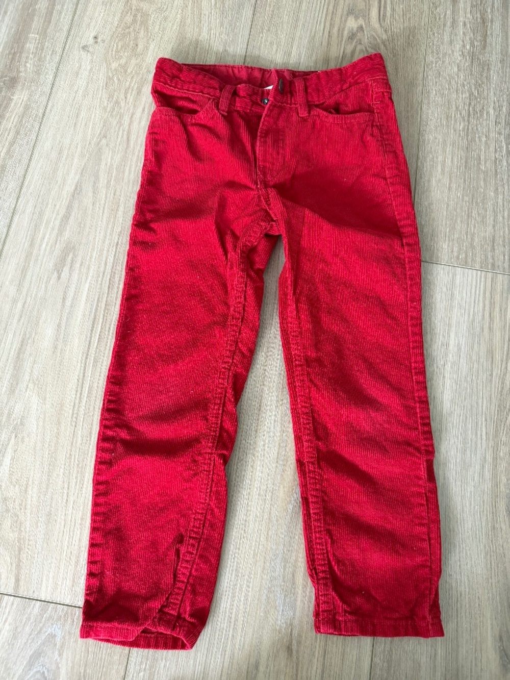 Boys red corduroy pants